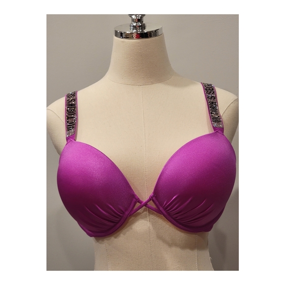 NWOT Victoria Secret Bombshell Add-2-Cups Swimsuit Push-up Top - Picture 6 of 8